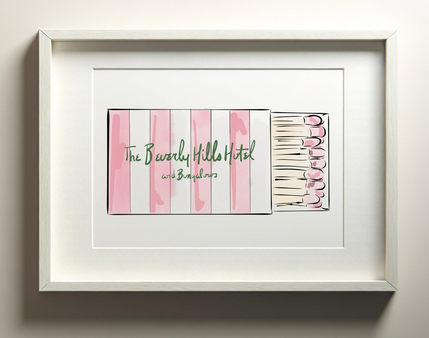 Beverly Hills Hotel Matchbook - JenScribblesNY