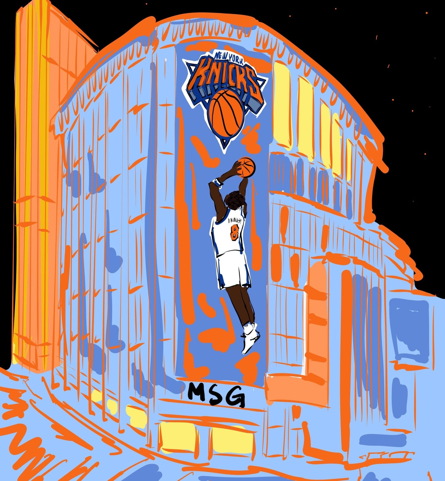 Knicks x MSG - JenScribblesNY