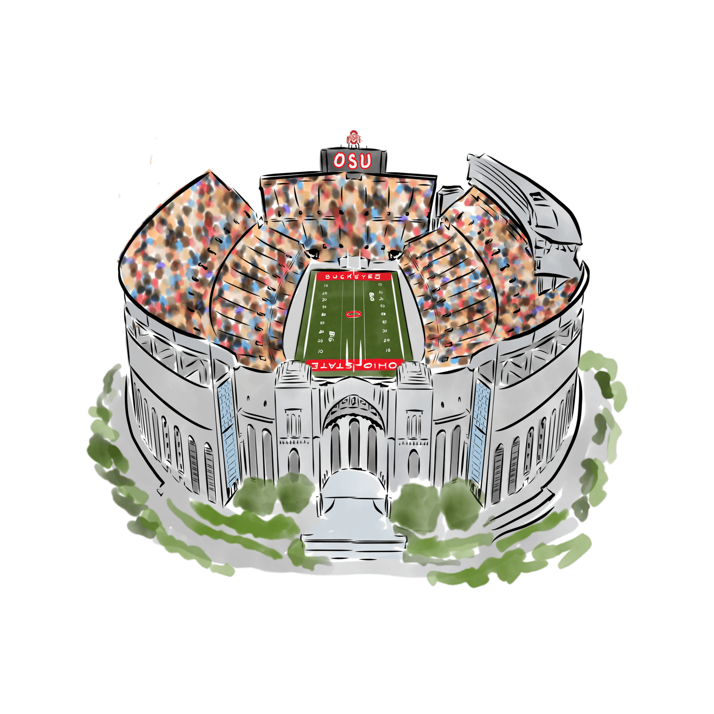 Ohio State University Stadium - JenScribblesNY