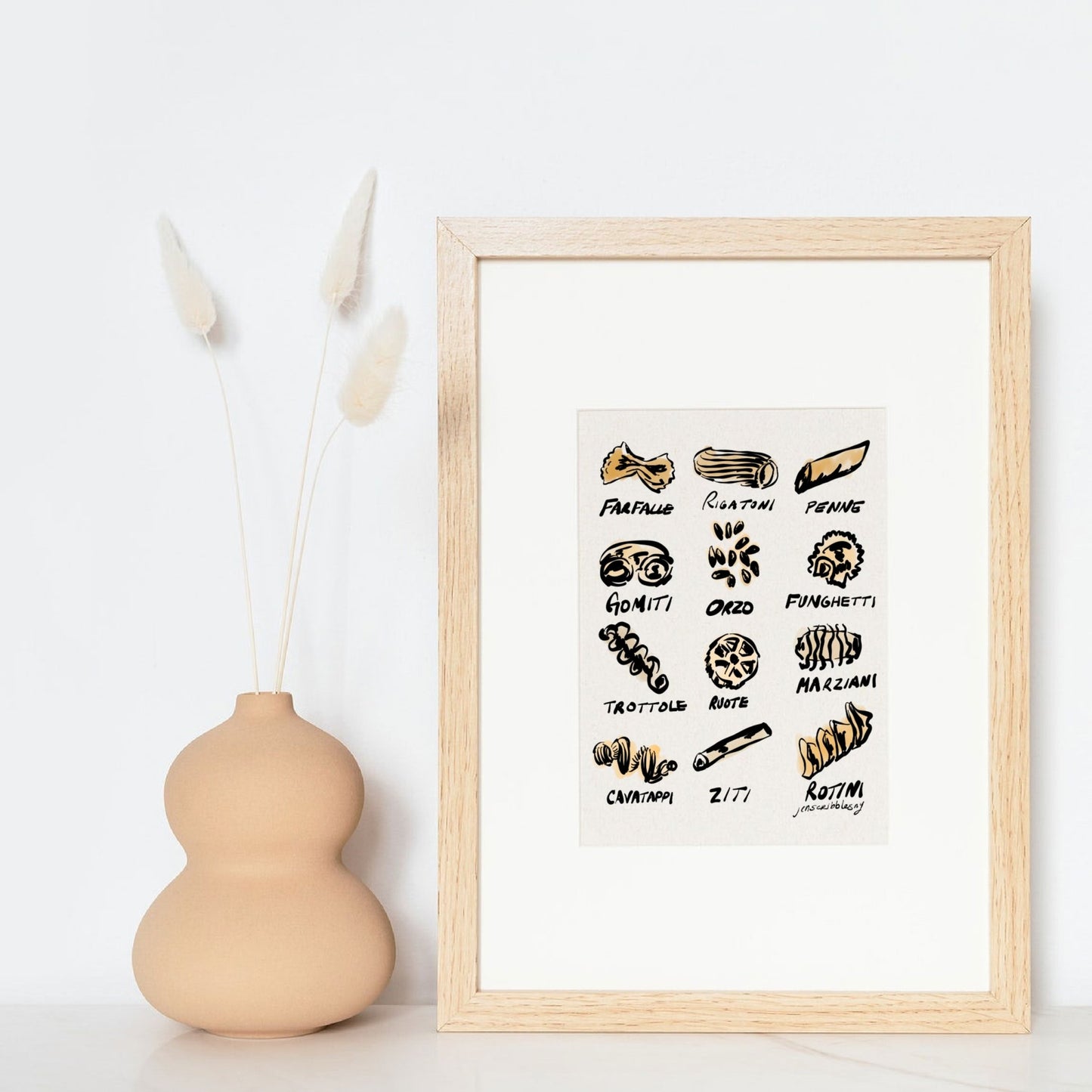 Pasta Lover Print - JenScribblesNY