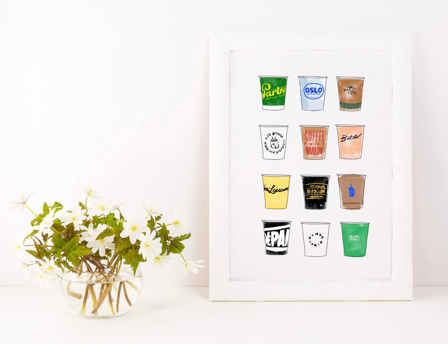 Williamsburg Coffee Cups - JenScribblesNY