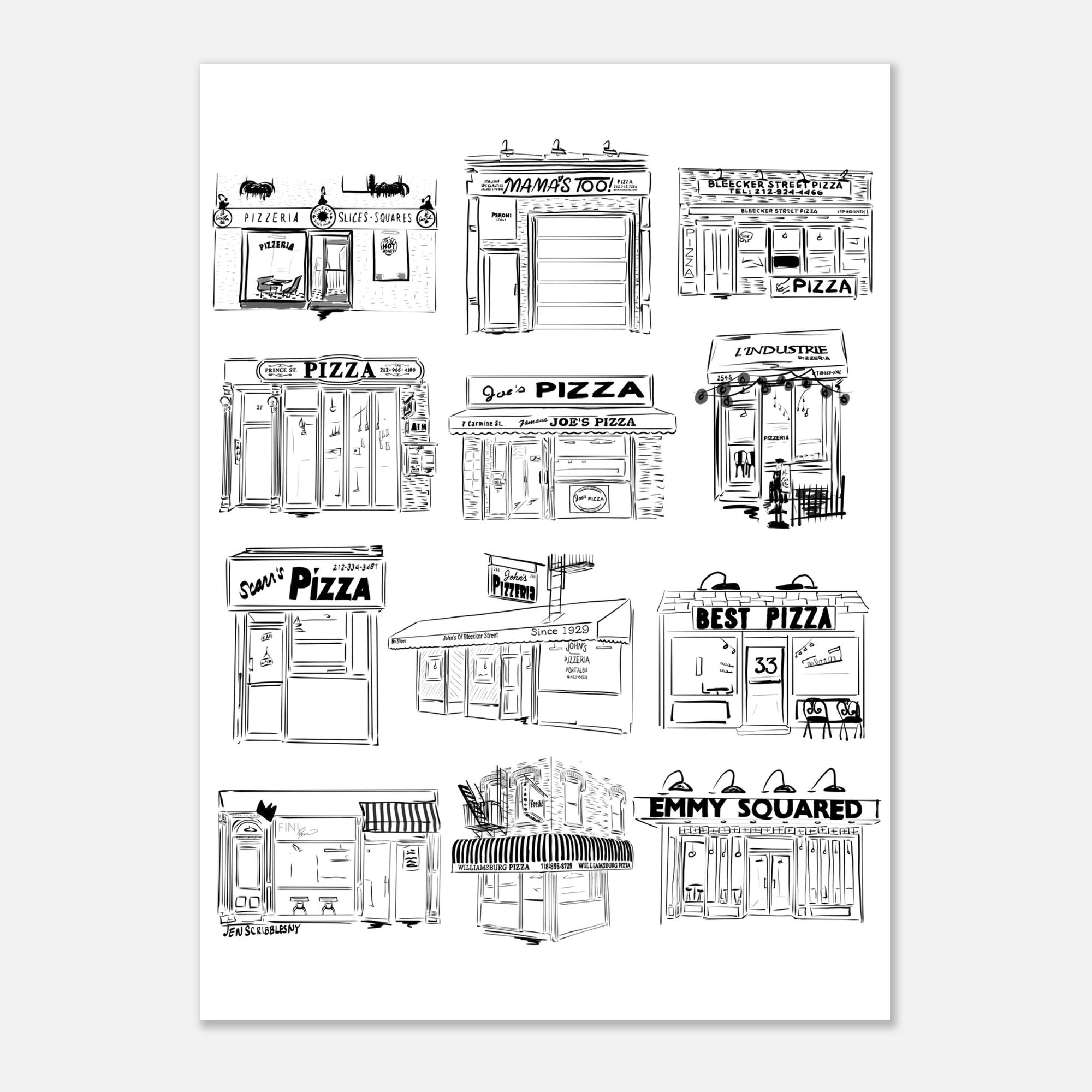New York Pizza Shops - JenScribblesNY