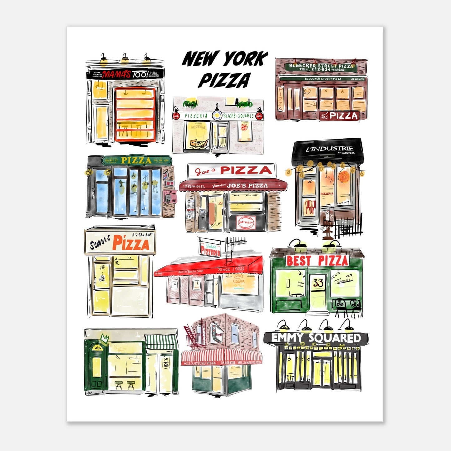 New York Pizza Shops - JenScribblesNY