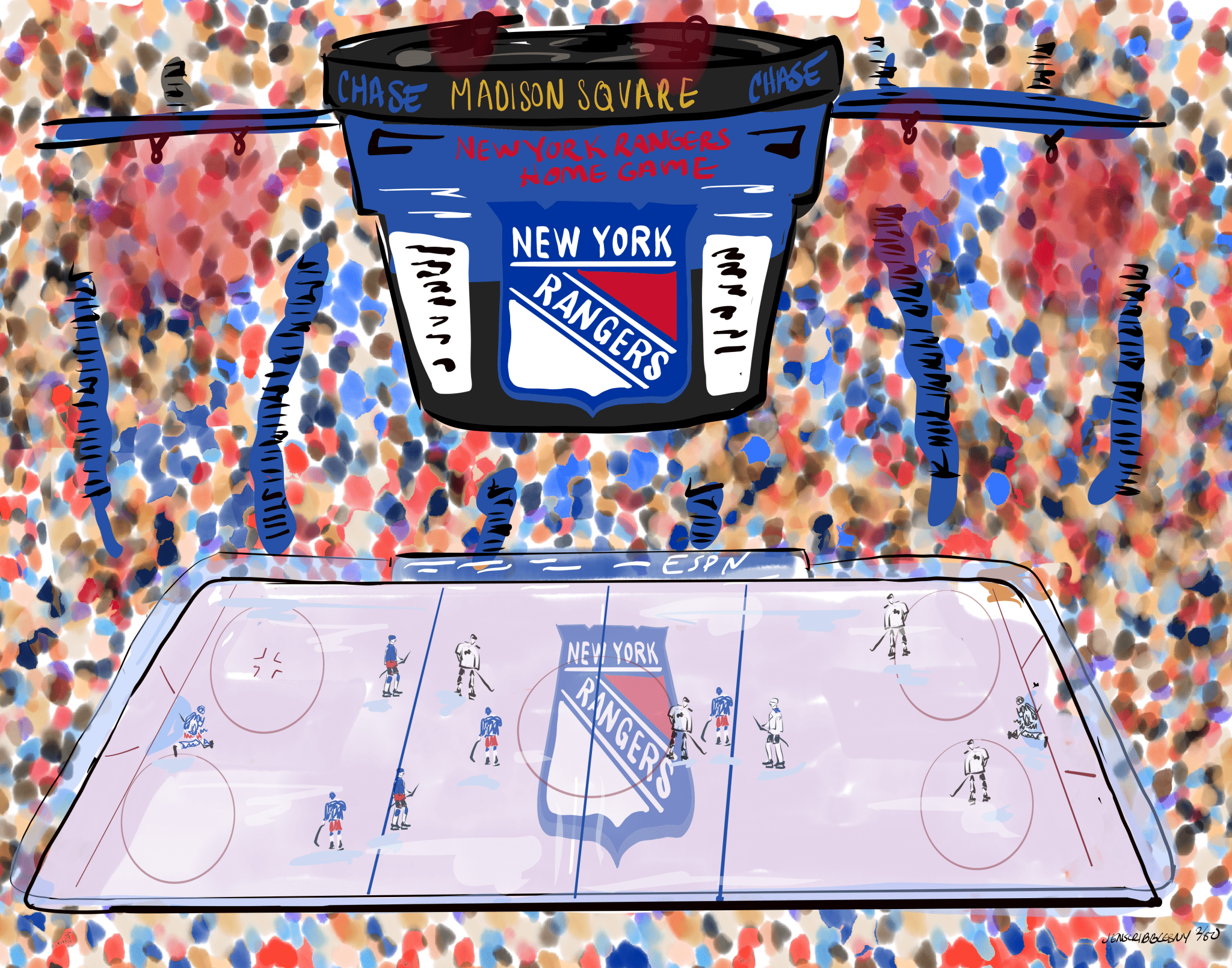NY Rangers - JenScribblesNY