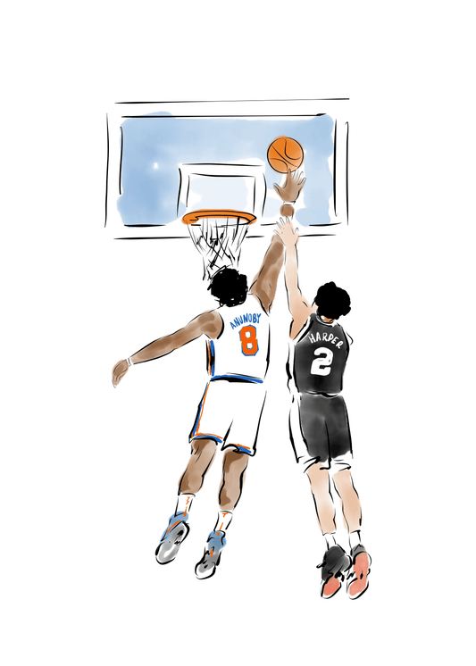 OG Anunoby Tip-in - JenScribblesNY
