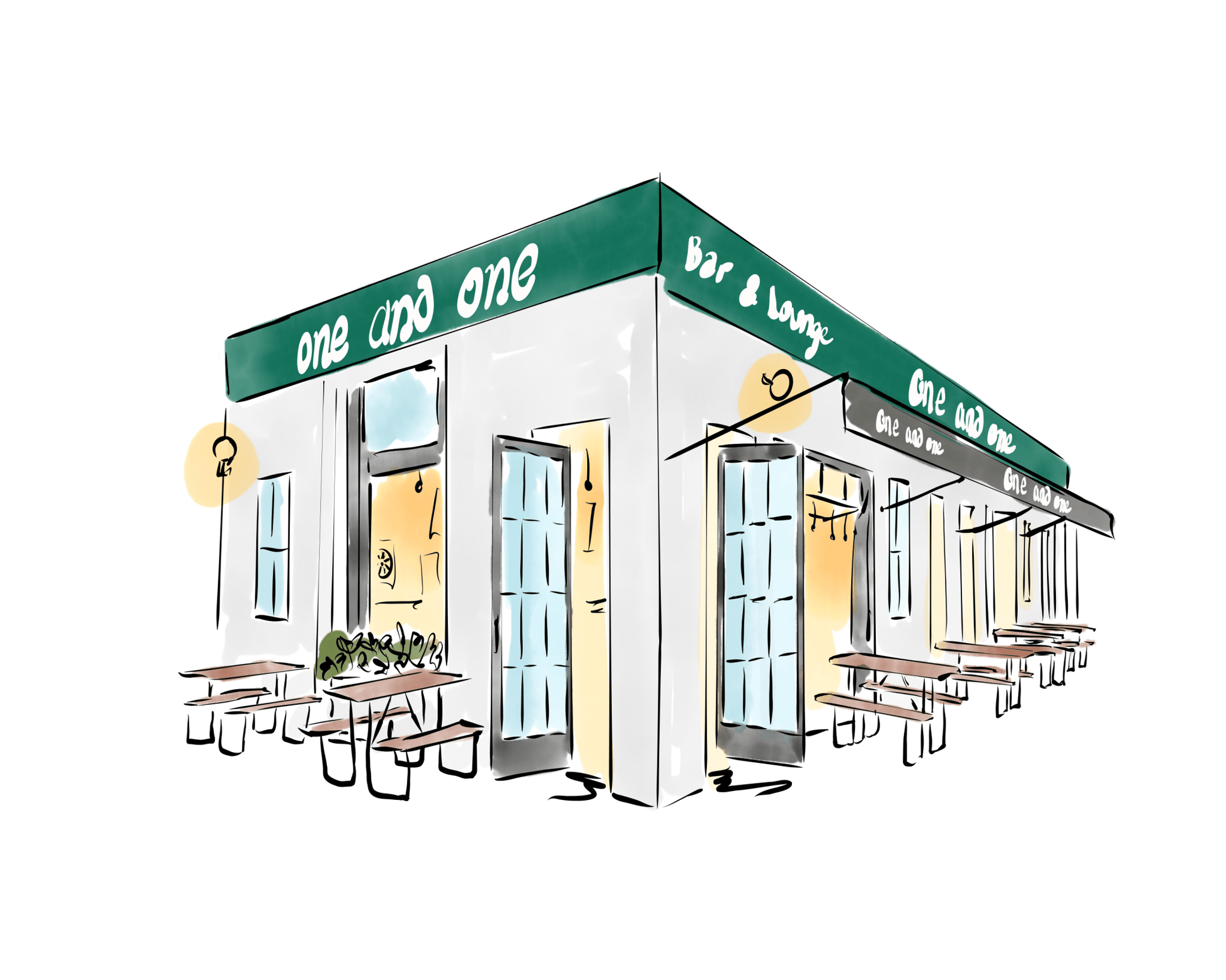 One and One Bar - JenScribblesNY