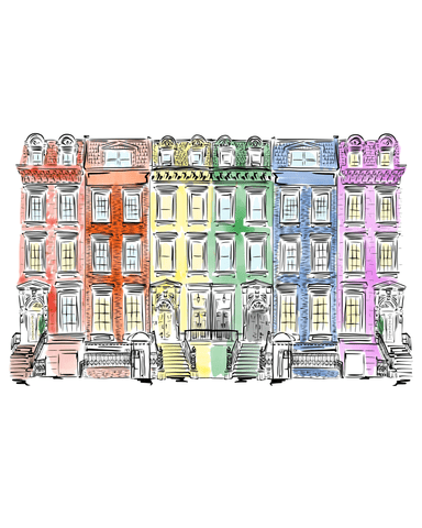 Pride Brownstones - JenScribblesNY