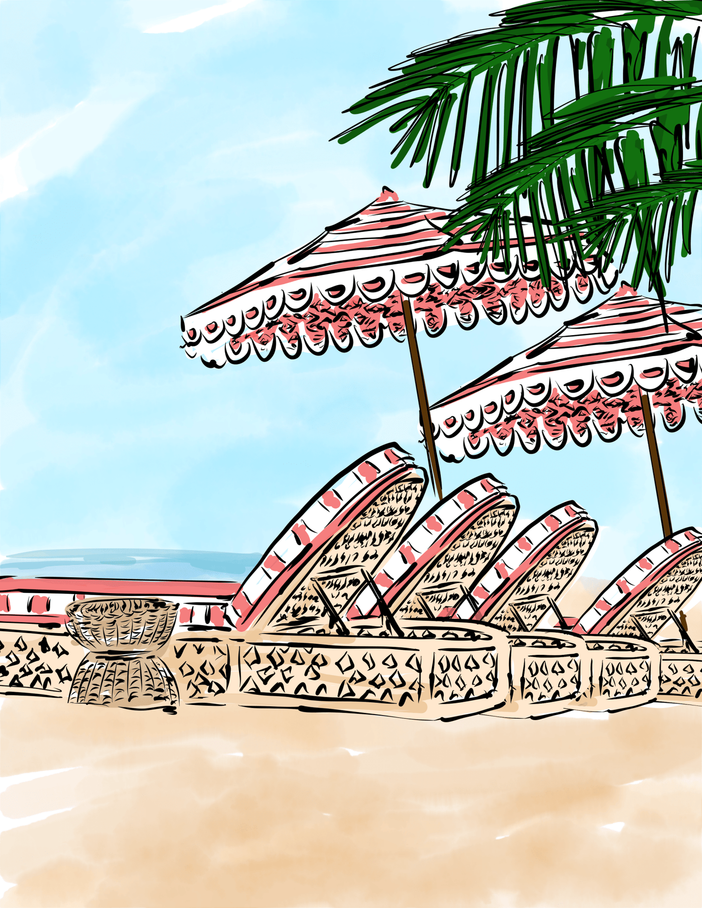 Umbrellas from La Samanna St. Martin - JenScribblesNY