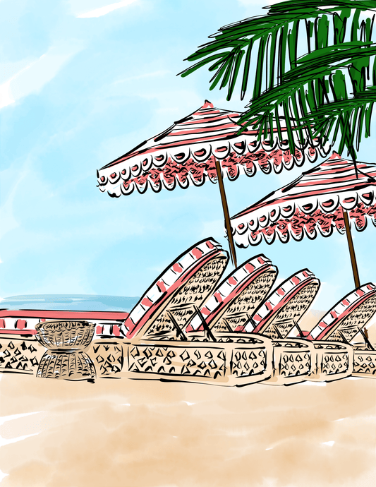 Umbrellas from La Samanna St. Martin - JenScribblesNY