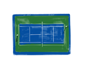 US Open Court - JenScribblesNY