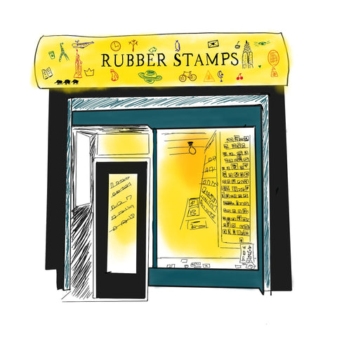Casey Rubber Stamp - JenScribblesNY