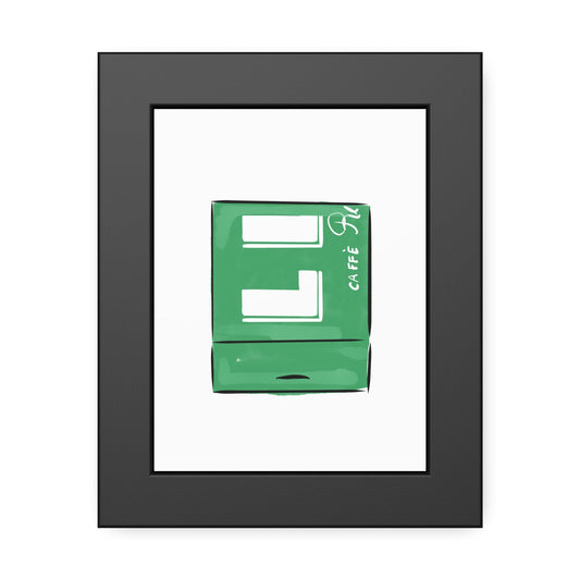 Framed Lilia Matchbook Print - JenScribblesNY
