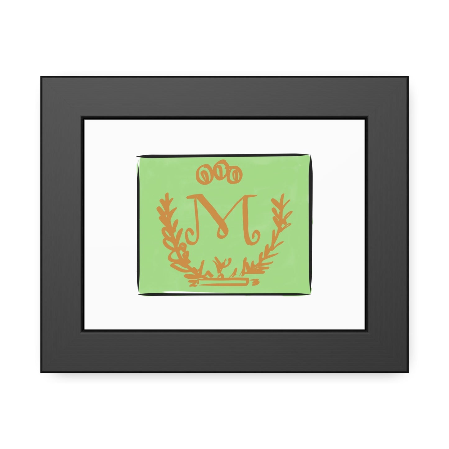 Framed Maison Premier Matchbook Art for fiance restaurant art print for anniversary gift - JenScribblesNY