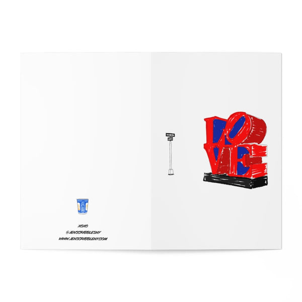 Love Card: Robert Indiana Love Sculpture - JenScribblesNY