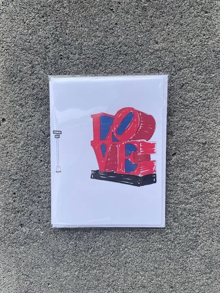 Love Card: Robert Indiana Love Sculpture - JenScribblesNY
