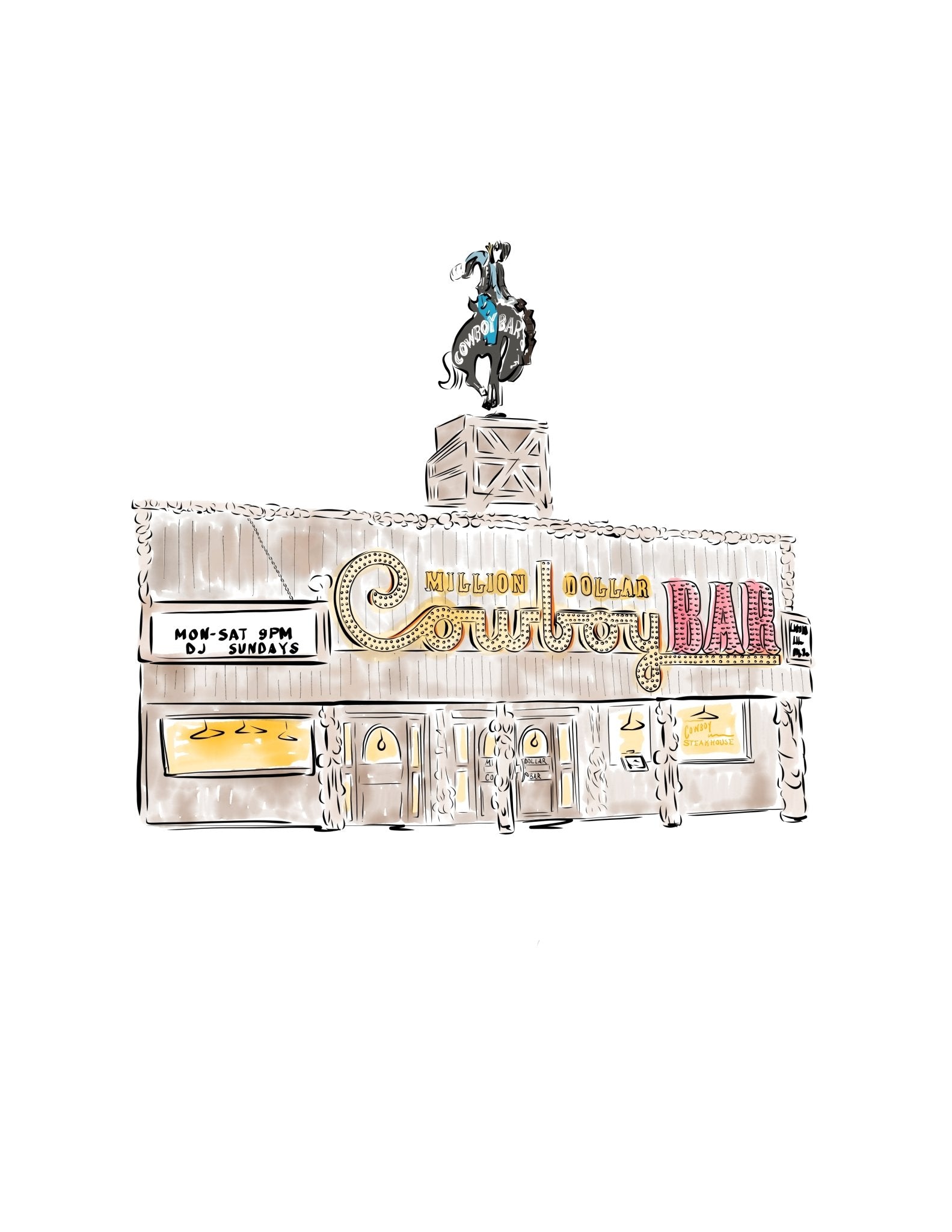 Million Dollar Cowboy Bar - JenScribblesNY