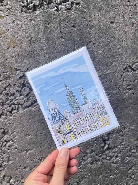 New York State of Mind, Empire State Building Card - JenScribblesNY