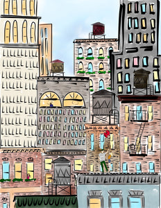 NYC skyline - JenScribblesNY
