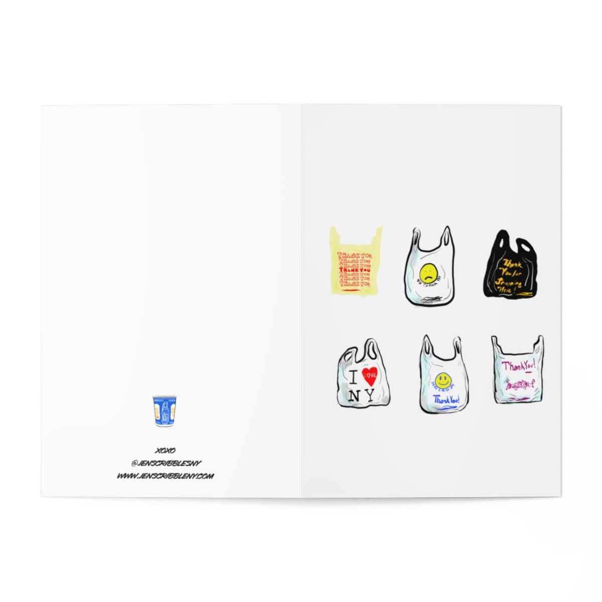 Thank you card - JenScribblesNY