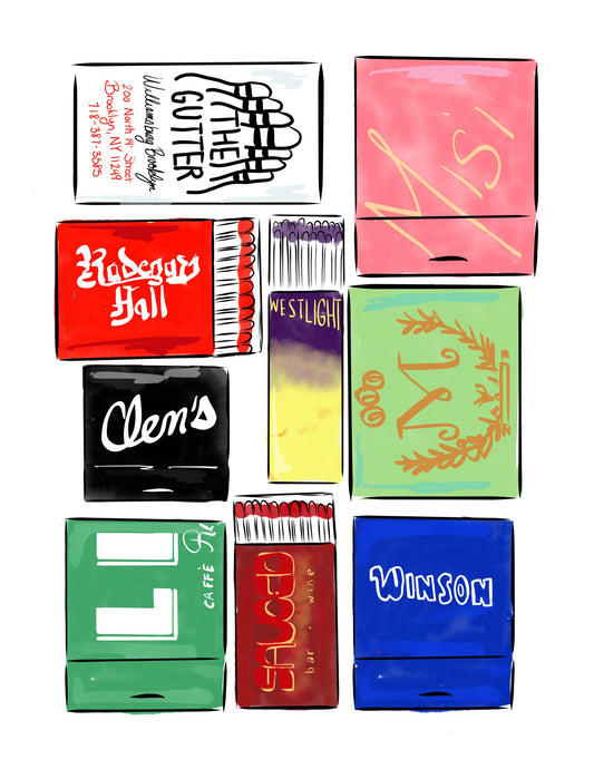 Williamsburg Matchbooks - JenScribblesNY